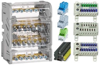 Клеммы, распределительные блоки, кросс-модули, РБД