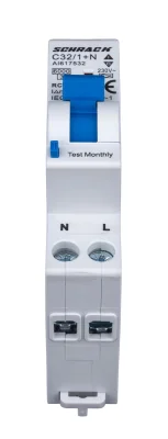 RCCB C32A/1+N/6kA/30mA/A, Series AI 1M