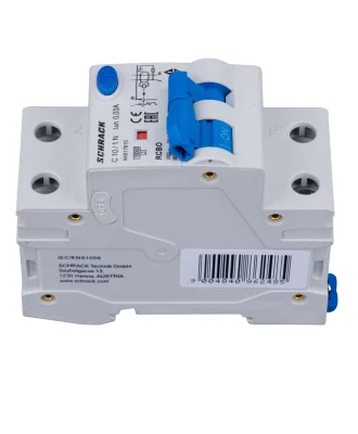 Automatic circuit breaker with RCD C10А/1+N, 10kA, 30mA, type A