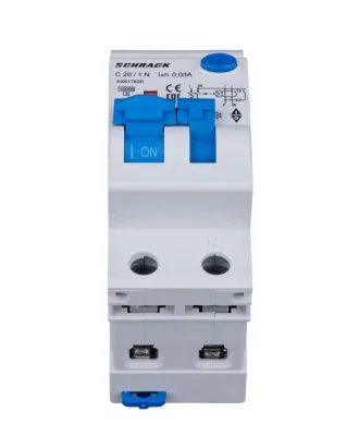 AMPARO Automatic Circuit Breaker with RCD C20A/1+N, 10kA, 30mA, Type A
