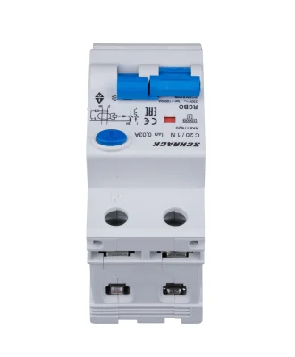 AMPARO Automatic Circuit Breaker with RCD C20A/1+N, 10kA, 30mA, Type A