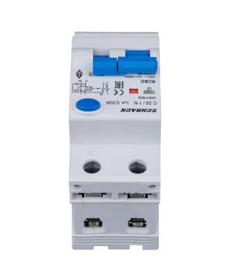 Automatic circuit breaker with RCD C25A/1+N, 10kA, 30mA, type A