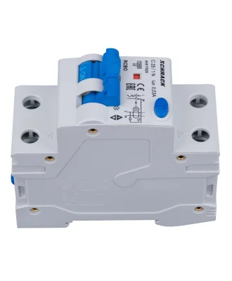 Automatic circuit breaker with RCD C25A/1+N, 10kA, 30mA, type A