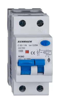 Automatic Circuit Breaker with RCD C32A/1+N, 10kA, 30mA, Type A