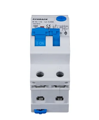 Automatic circuit breaker with RCD B16A/1+N, 10kA, 30mA, type A