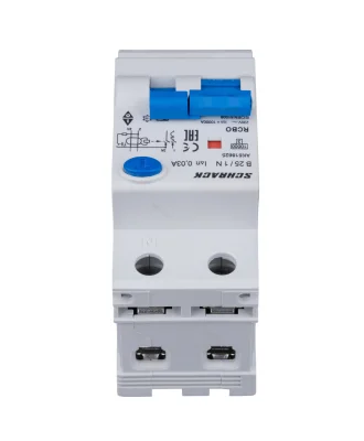 Automatic circuit breaker with RCD B25A/1+N, 10kA, 30mA, type A