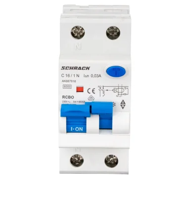 Автоматический выключатель с УЗО C16А/1+N, 6кА, 30мА, тип А