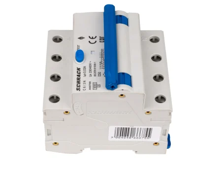 Автоматический выключатель с УЗО C6А/3+N, 6кА, 30мА, тип А