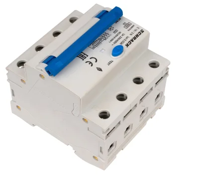 3+N полюсті автоматты ажыратқыш УРО-мен C16А, 6кА, 30мА, А түрі