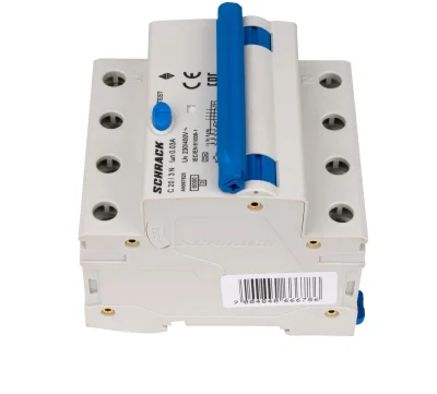 Автоматты ажыратқыш 3+N полюс, С20А, 6кА, 30мА, А түрі