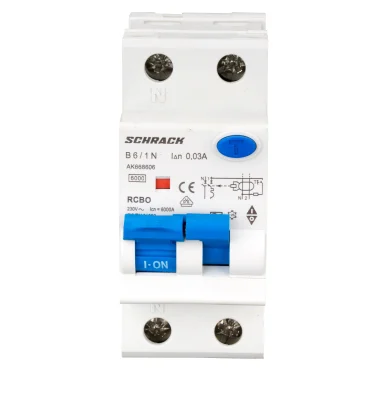 Automatic Circuit Breaker with RCD B6A/1+N, 6kA, 30mA, Type A