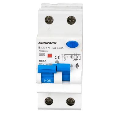 Автоматический выключатель с УЗО B13А/1+N, 6кА, 30мА, тип А