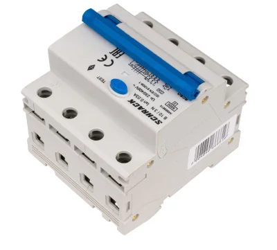 Автоматический выключатель с УЗО B10А/3+N, 6кА, 30мА, тип А