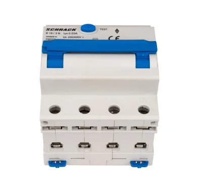 B16А/3+N автоматты ажыратқыш, УЗО ілгеген, 6кА, 30мА, А түрі