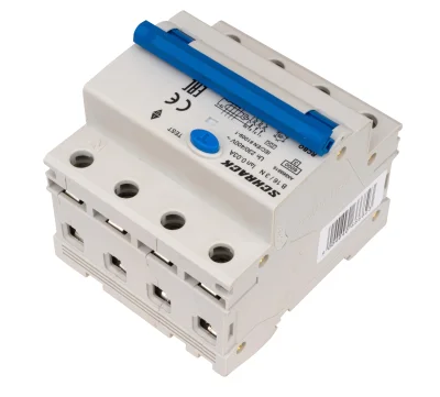 B16А/3+N автоматты ажыратқыш, УЗО ілгеген, 6кА, 30мА, А түрі