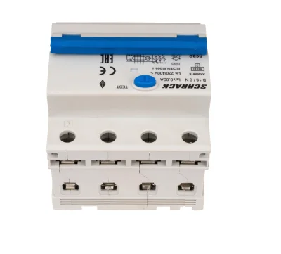 B16А/3+N автоматты ажыратқыш, УЗО ілгеген, 6кА, 30мА, А түрі