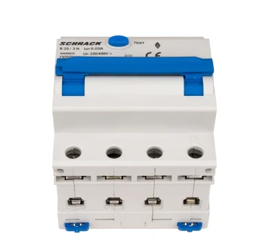 Автоматический выключатель с УЗО B20А/3+N, 6кА, 30мА, тип А