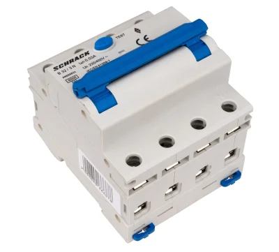 Дифференциалды ток қорғаушысы бар автоматты ажыратқыш B32А/3+N, 6кА, 30мА, А түрі