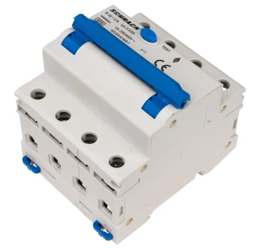 Дифференциалды ток қорғаушысы бар автоматты ажыратқыш B32А/3+N, 6кА, 30мА, А түрі