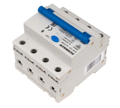 B40А/3+N, 6кА, 30мА, А түрінің автоматты ажыратқышы ҚҚ-қорғаумен