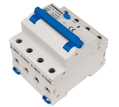 B40А/3+N, 6кА, 30мА, А түрінің автоматты ажыратқышы ҚҚ-қорғаумен