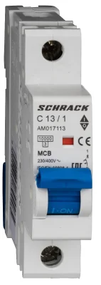 Автоматический выключатель C13А/1, 10кА