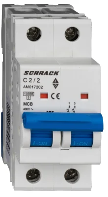 Automatic circuit breaker C2A/2, 10kA