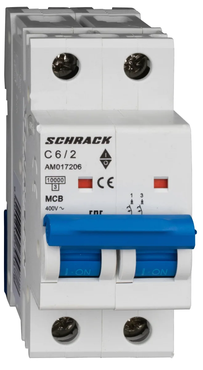 Автоматический выключатель C6А/2, 10кА