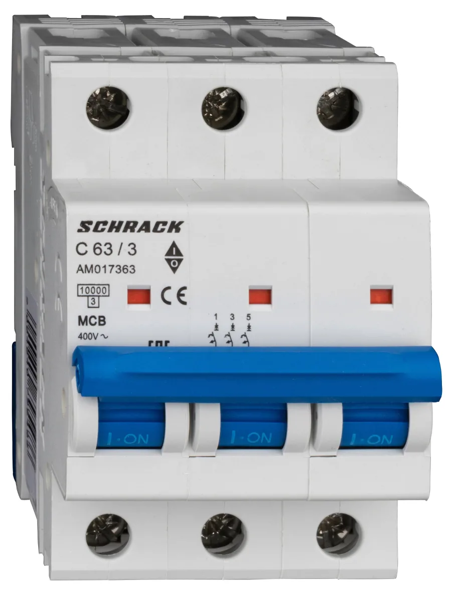 Автоматический выключатель C63А/3, 10кА