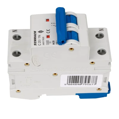 Автоматический выключатель C20А/1+N, 10кА