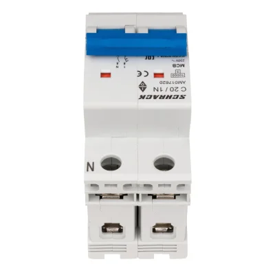 Автоматический выключатель C20А/1+N, 10кА