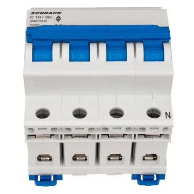 Автоматический выключатель C10А/3+N, 10кА