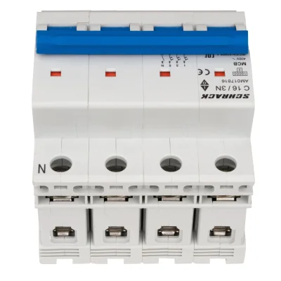 Автоматический выключатель C16А/3+N, 10кА
