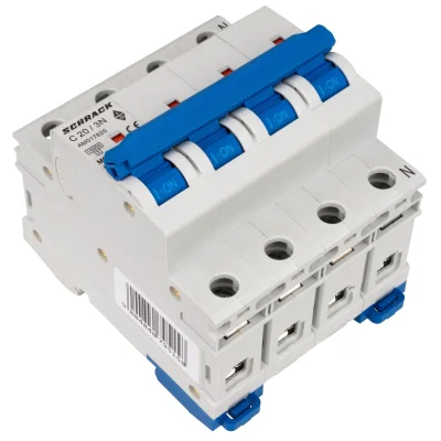 Автоматический выключатель C20А/3+N, 10кА