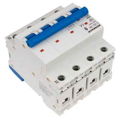 Автоматический выключатель C20А/3+N, 10кА