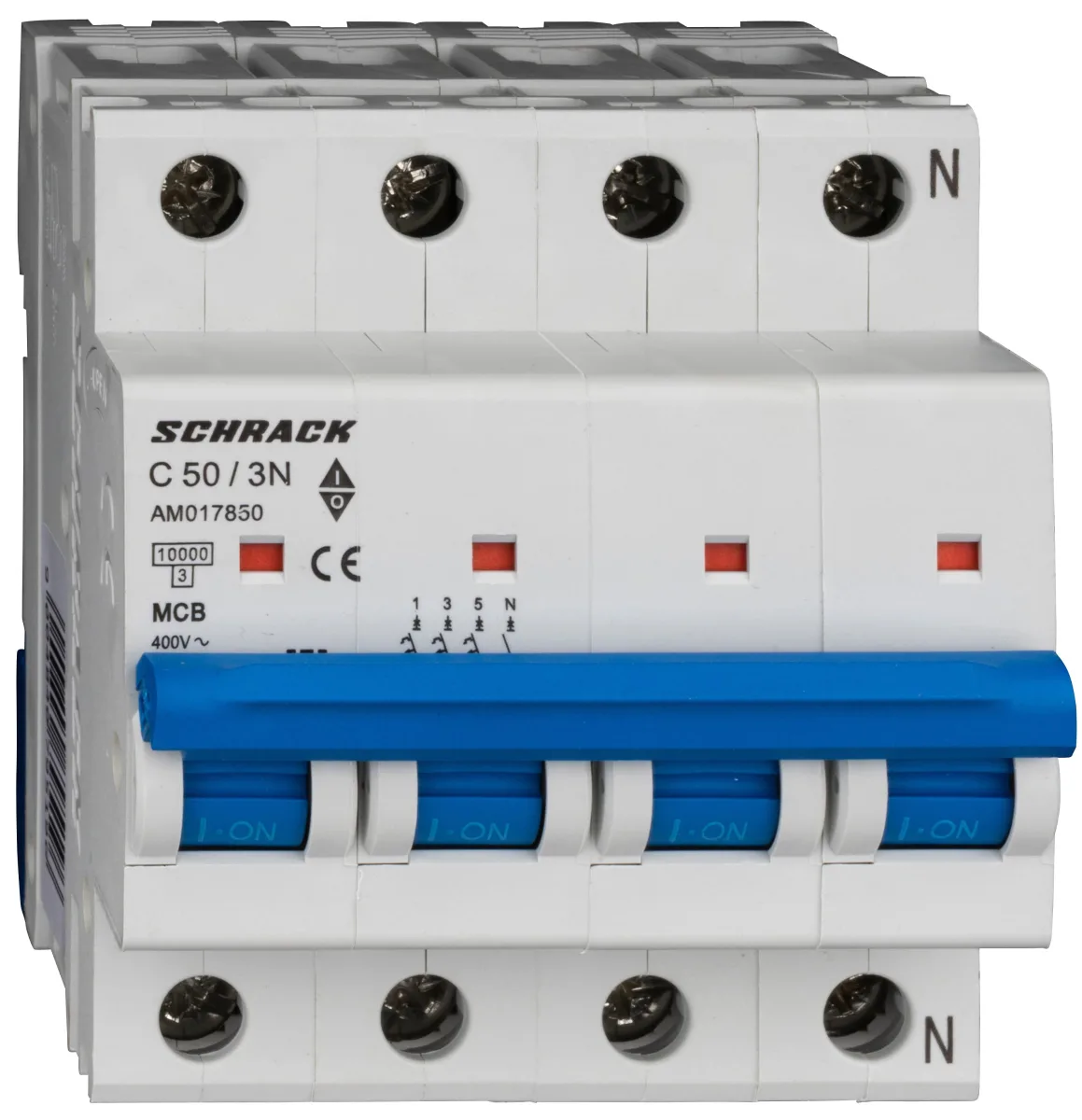 Automatic Circuit Breaker C50A/3+N, 10kA