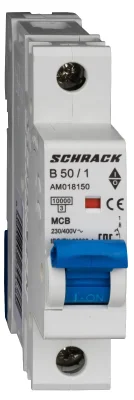 Автоматический выключатель B50А/1, 10кА