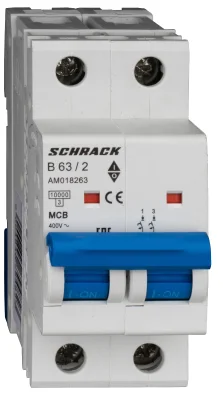 Автоматический выключатель B63А/2, 10кА