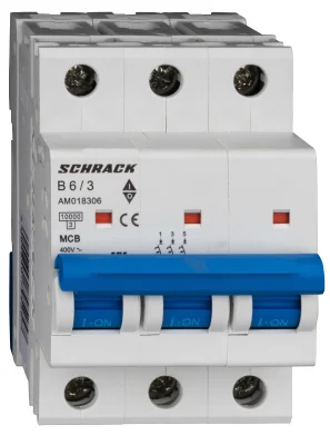 Автоматический выключатель B6А/3, 10кА