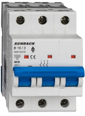 Автоматический выключатель B16А/3, 10кА