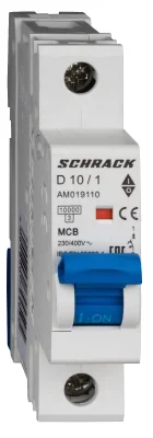Автоматический выключатель D10А/1, 10кА