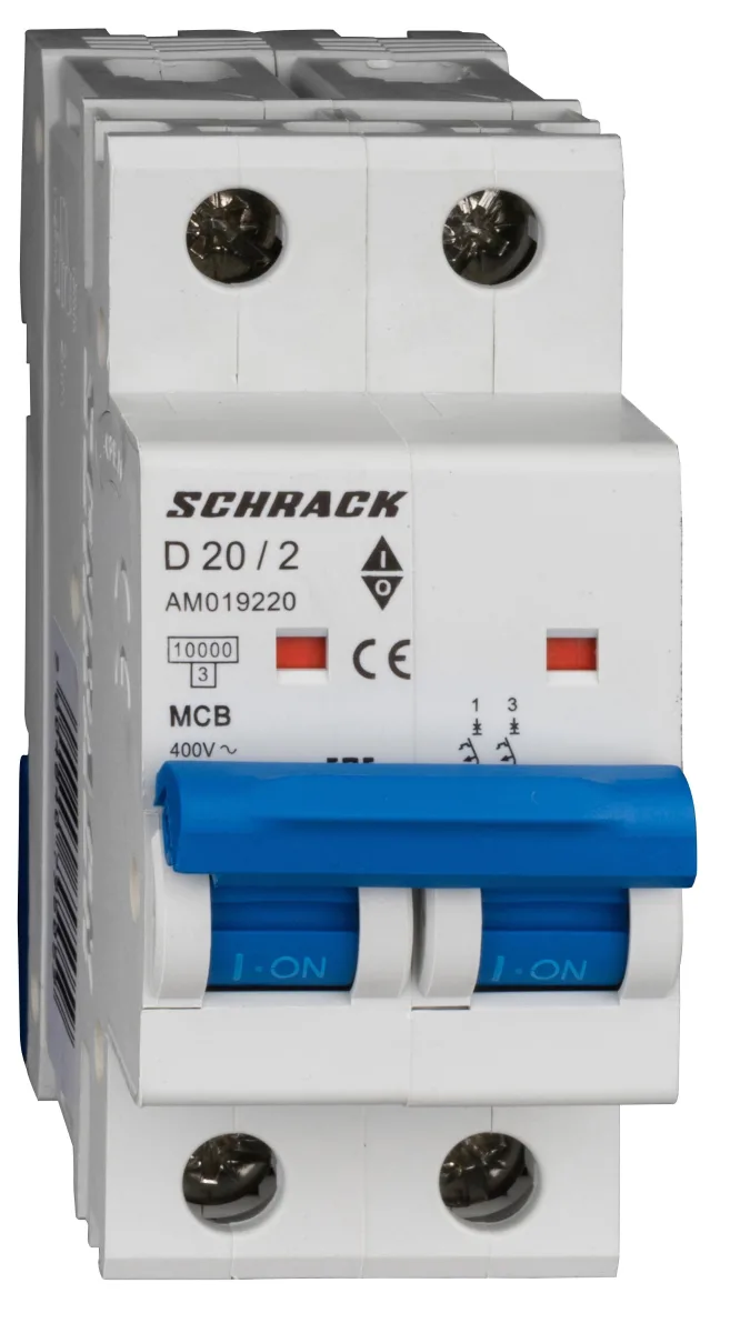 Автоматический выключатель D20А/2, 10кА
