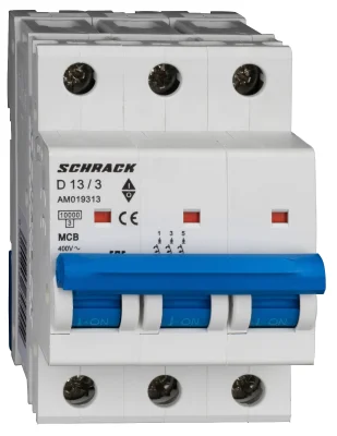 Автоматический выключатель D13А/3, 10кА