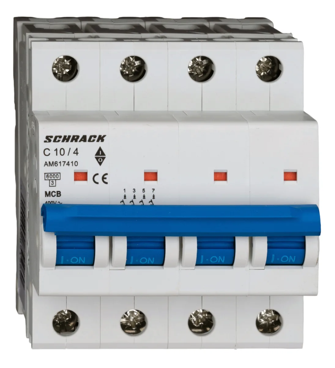 Төрт полюсты автоматты ажыратқыш C10А/4, 6кА