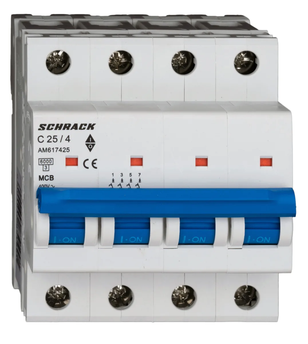 Төрт полюсты автоматты ажыратқыш C25А/4, 6кА