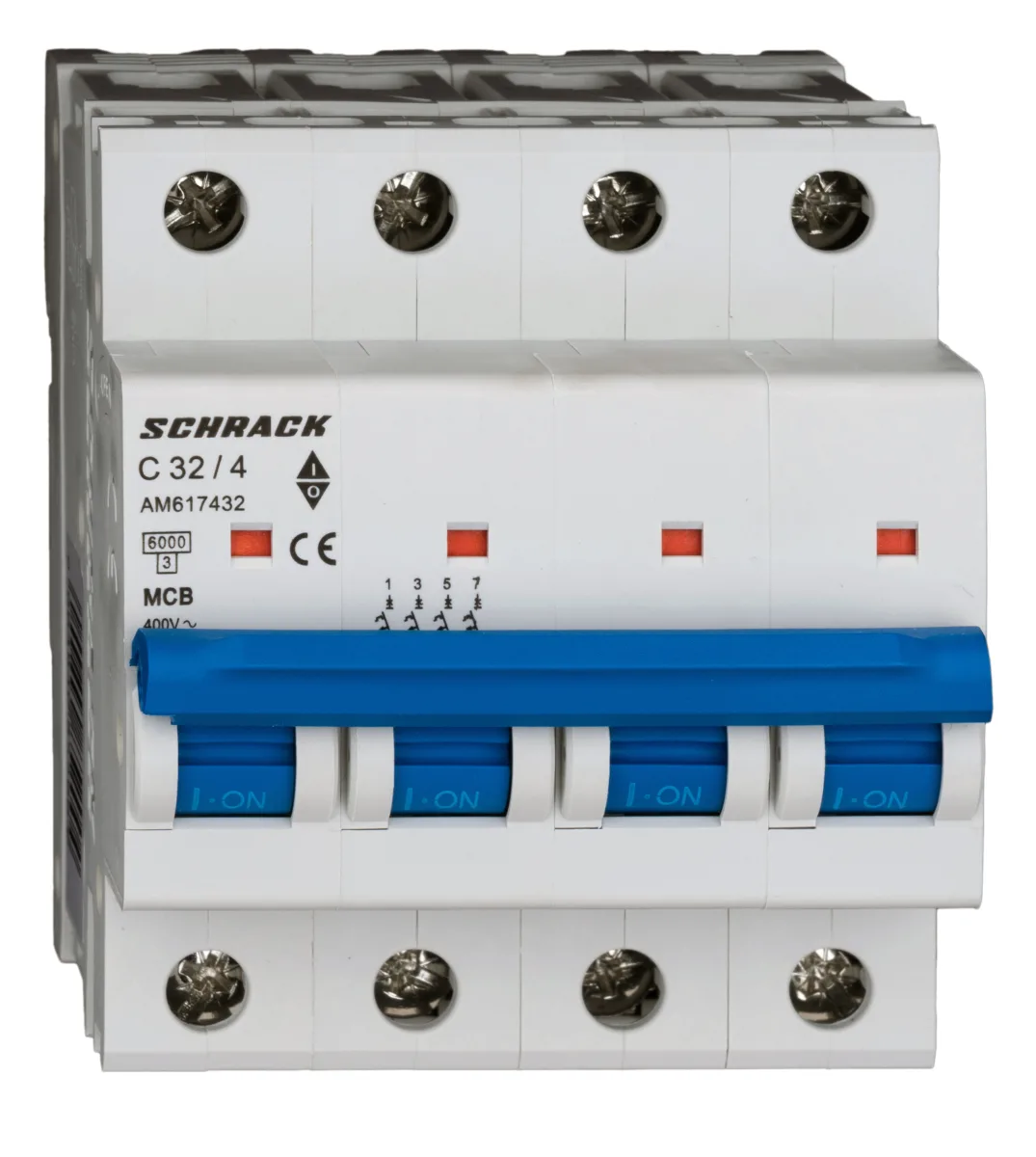 Автоматический выключатель C32А/4, 6кА