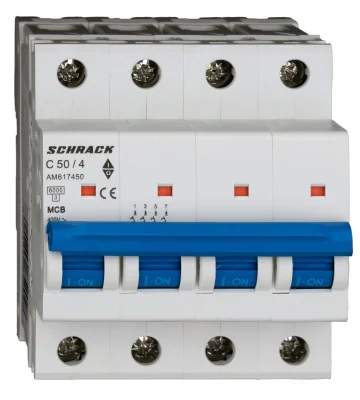 Автоматический выключатель C50А/4, 6кА
