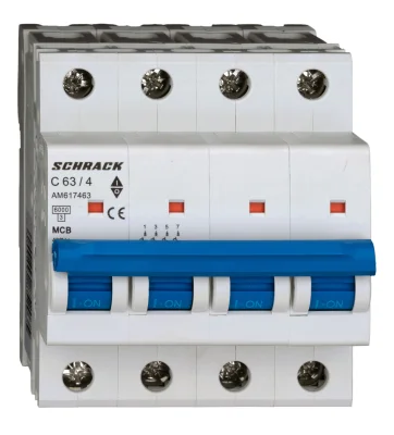 Автоматический выключатель C63А/4, 6кА