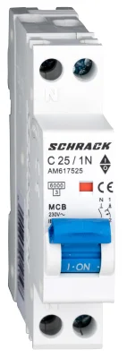 Автоматты ажыратқыш C25А/1+N, 6кА, 1M