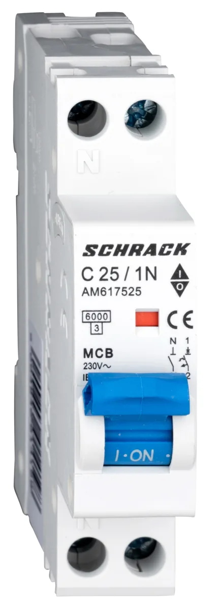 Автоматты ажыратқыш C25А/1+N, 6кА, 1M